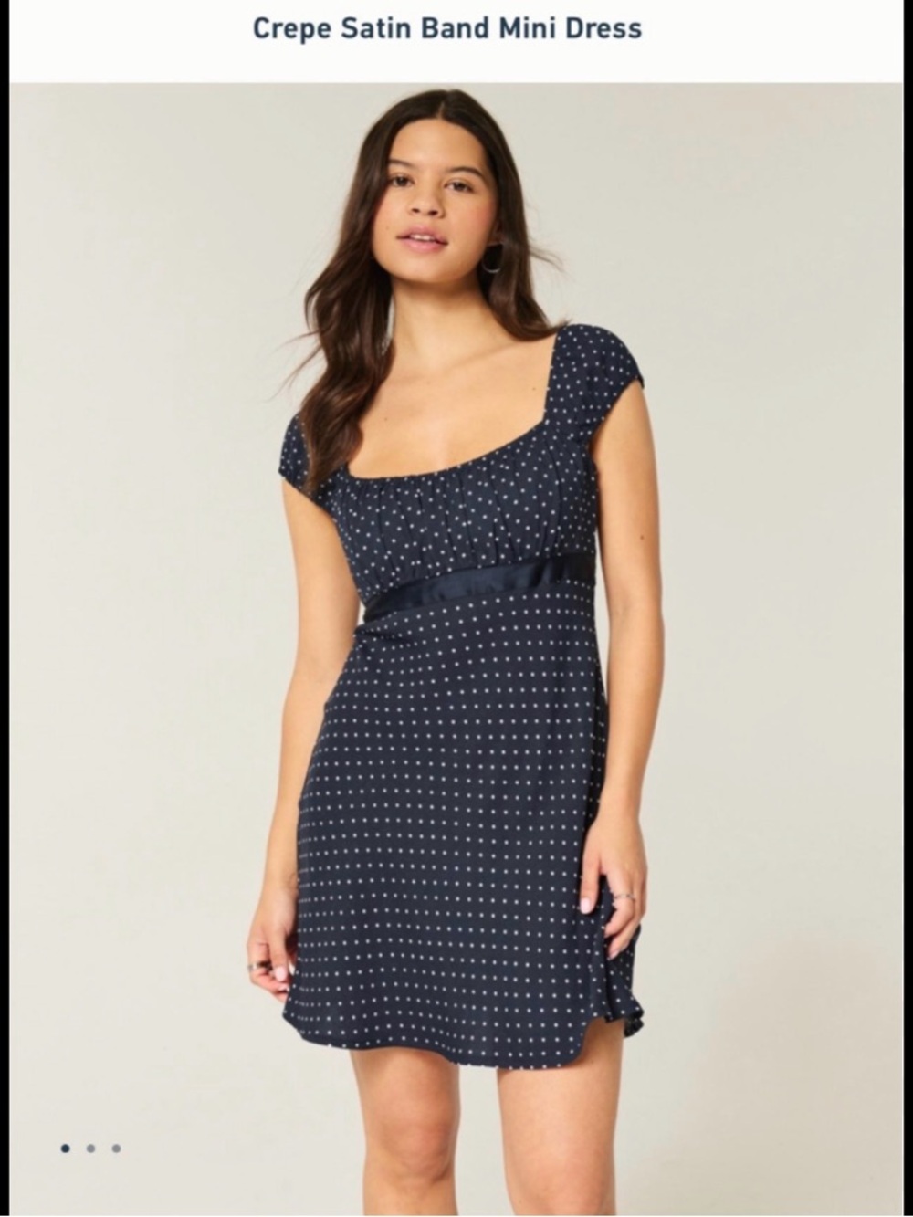 Hollister Crepe Satin Band Mini Dress - Picture 10 of 10